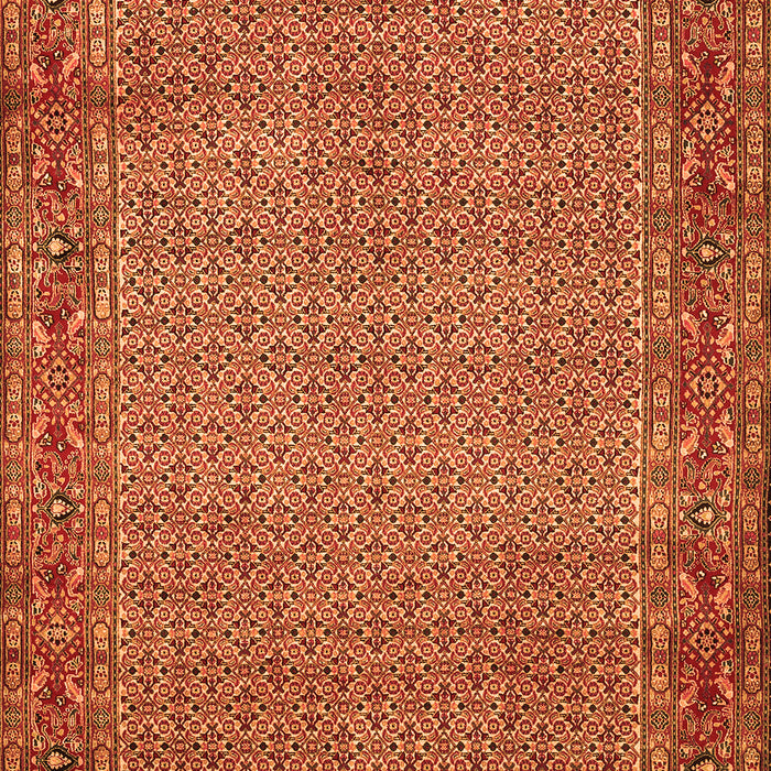 Abstract Orange Contemporary Rug, con865org