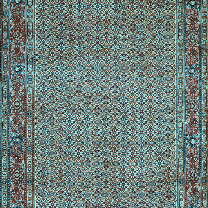 Machine Washable Abstract Light Blue Contemporary Rug, wshcon865lblu