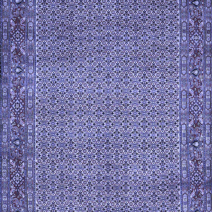 Abstract Blue Contemporary Rug, con865blu