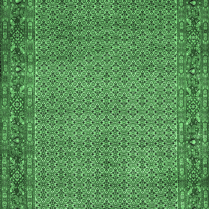 Machine Washable Abstract Emerald Green Contemporary Area Rugs, wshcon865emgrn