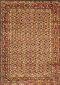 Abstract Brown Contemporary Rug, con865brn