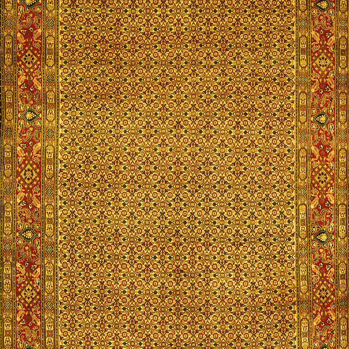 Abstract Yellow Contemporary Rug, con865yw