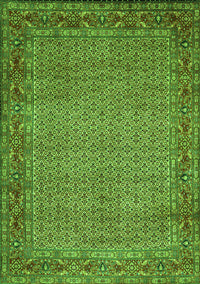 Abstract Green Contemporary Rug, con865grn