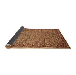 Sideview of Abstract Brown Contemporary Rug, con865brn