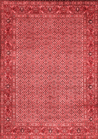 Abstract Red Contemporary Rug, con865red