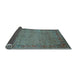 Sideview of Abstract Light Blue Contemporary Rug, con865lblu