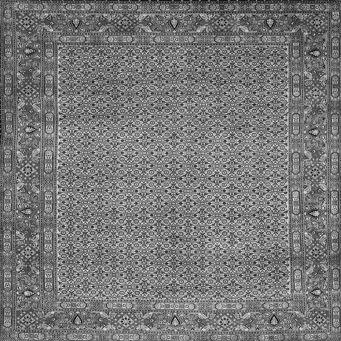 Serging Thickness of Abstract Gray Contemporary Rug, con865gry