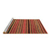 Sideview of Machine Washable Oriental Brown Traditional Rug, wshcon866brn