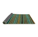 Sideview of Oriental Turquoise Traditional Rug, con866turq