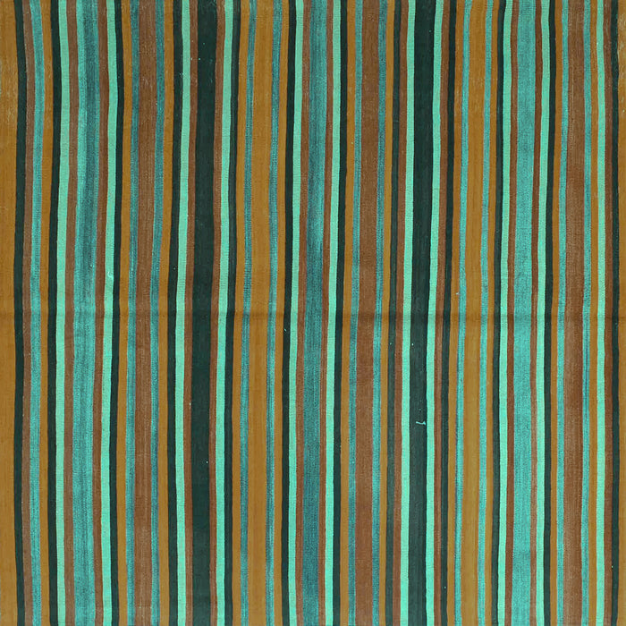 Square Machine Washable Oriental Turquoise Traditional Area Rugs, wshcon866turq