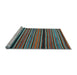 Sideview of Machine Washable Oriental Light Blue Traditional Rug, wshcon866lblu