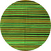 Machine Washable Oriental Green Traditional Area Rugs, wshcon866grn