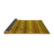 Sideview of Southwestern Yellow Country Rug, con867yw