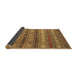 Sideview of Southwestern Brown Country Rug, con867brn