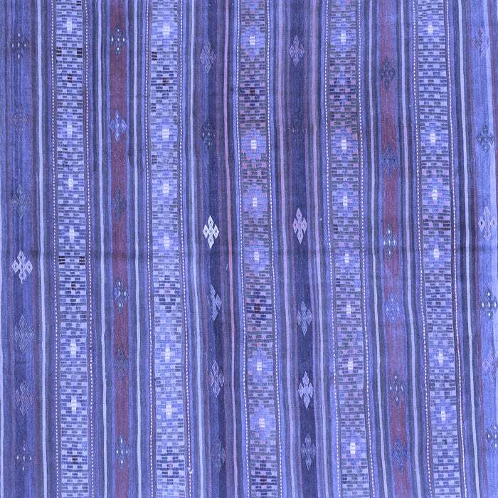 Square Machine Washable Southwestern Blue Country Rug, wshcon867blu