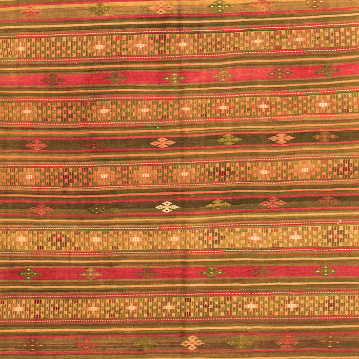 Serging Thickness of Southwestern Orange Country Rug, con867org