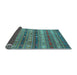 Sideview of Southwestern Light Blue Country Rug, con867lblu