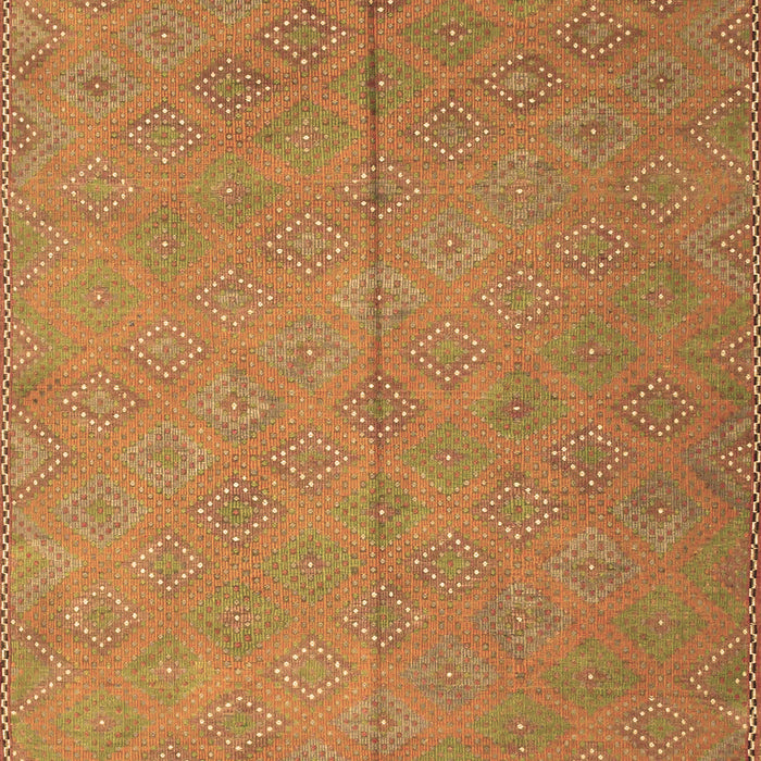 Machine Washable Abstract Brown Contemporary Rug, wshcon868brn