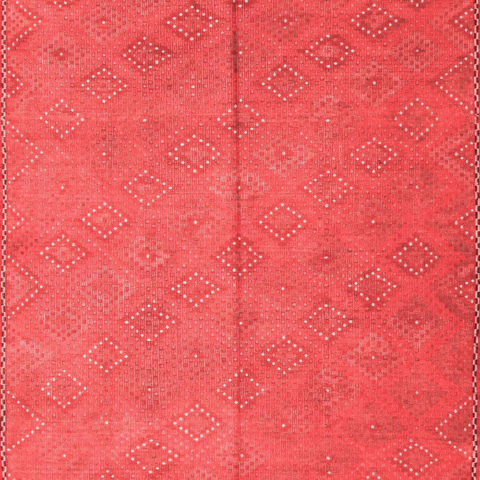 Abstract Red Contemporary Area Rugs