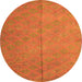 Machine Washable Abstract Orange Contemporary Area Rugs, wshcon868org