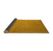 Sideview of Abstract Yellow Contemporary Rug, con868yw