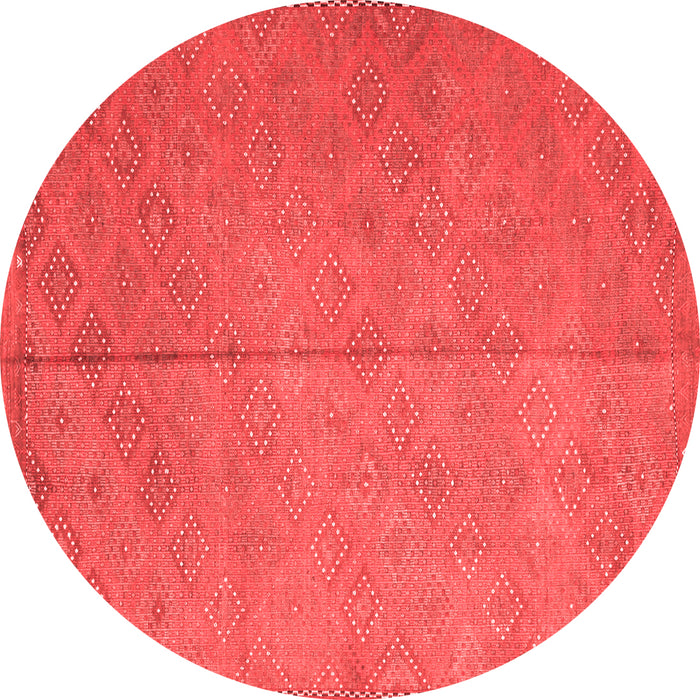 Machine Washable Abstract Red Contemporary Rug, wshcon868red