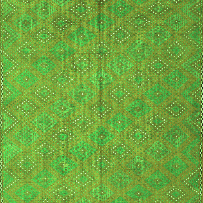 Abstract Green Contemporary Rug, con868grn