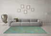 Machine Washable Abstract Light Blue Contemporary Rug in a Living Room, wshcon868lblu