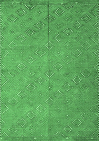 Abstract Emerald Green Contemporary Rug, con868emgrn