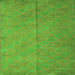 Serging Thickness of Abstract Green Contemporary Rug, con868grn