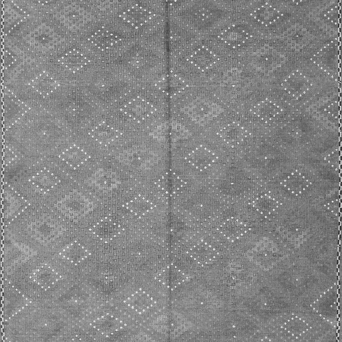 Serging Thickness of Machine Washable Abstract Gray Contemporary Rug, wshcon868gry