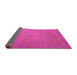 Sideview of Abstract Pink Contemporary Rug, con868pnk