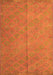 Serging Thickness of Machine Washable Abstract Orange Contemporary Area Rugs, wshcon868org
