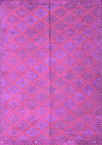 Abstract Purple Contemporary Rug, con868pur