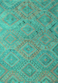 Southwestern Turquoise Country Rug, con869turq