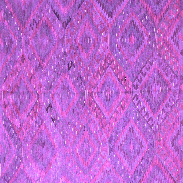 Square Machine Washable Southwestern Purple Country Area Rugs, wshcon869pur