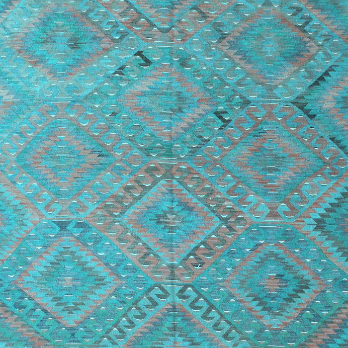 Southwestern Light Blue Country Rug, con869lblu