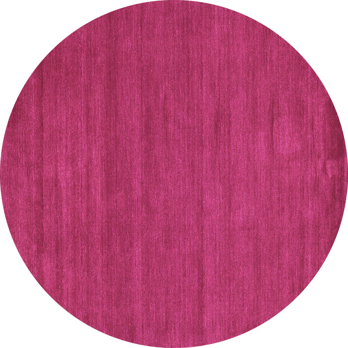 Round Machine Washable Abstract Purple Contemporary Area Rugs, wshcon86pur