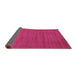 Sideview of Abstract Purple Contemporary Rug, con86pur