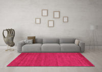 Machine Washable Abstract Pink Contemporary Rug, wshcon86pnk