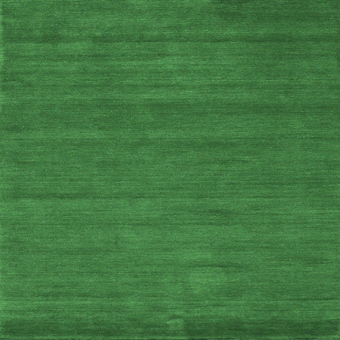 Square Machine Washable Abstract Emerald Green Contemporary Area Rugs, wshcon86emgrn