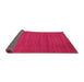 Sideview of Abstract Pink Contemporary Rug, con86pnk