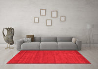 Machine Washable Abstract Red Contemporary Rug, wshcon86red