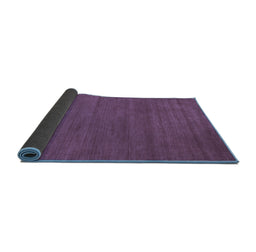 Sideview of Abstract Blue Contemporary Rug, con86blu