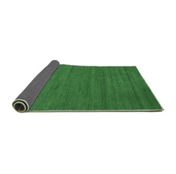 Sideview of Abstract Emerald Green Contemporary Rug, con86emgrn