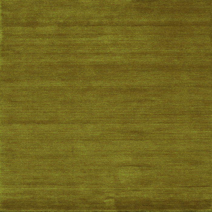 Serging Thickness of Abstract Green Contemporary Rug, con86grn