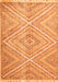 Serging Thickness of Machine Washable Abstract Orange Contemporary Area Rugs, wshcon870org