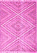 Machine Washable Abstract Pink Contemporary Rug, wshcon870pnk