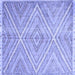 Square Machine Washable Abstract Blue Contemporary Rug, wshcon870blu