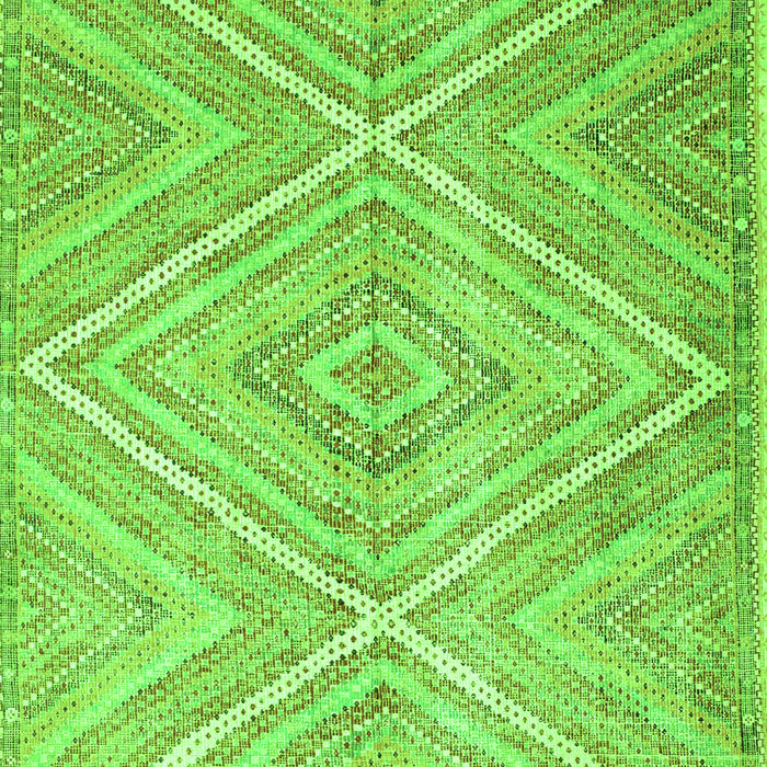 Abstract Green Contemporary Rug, con870grn